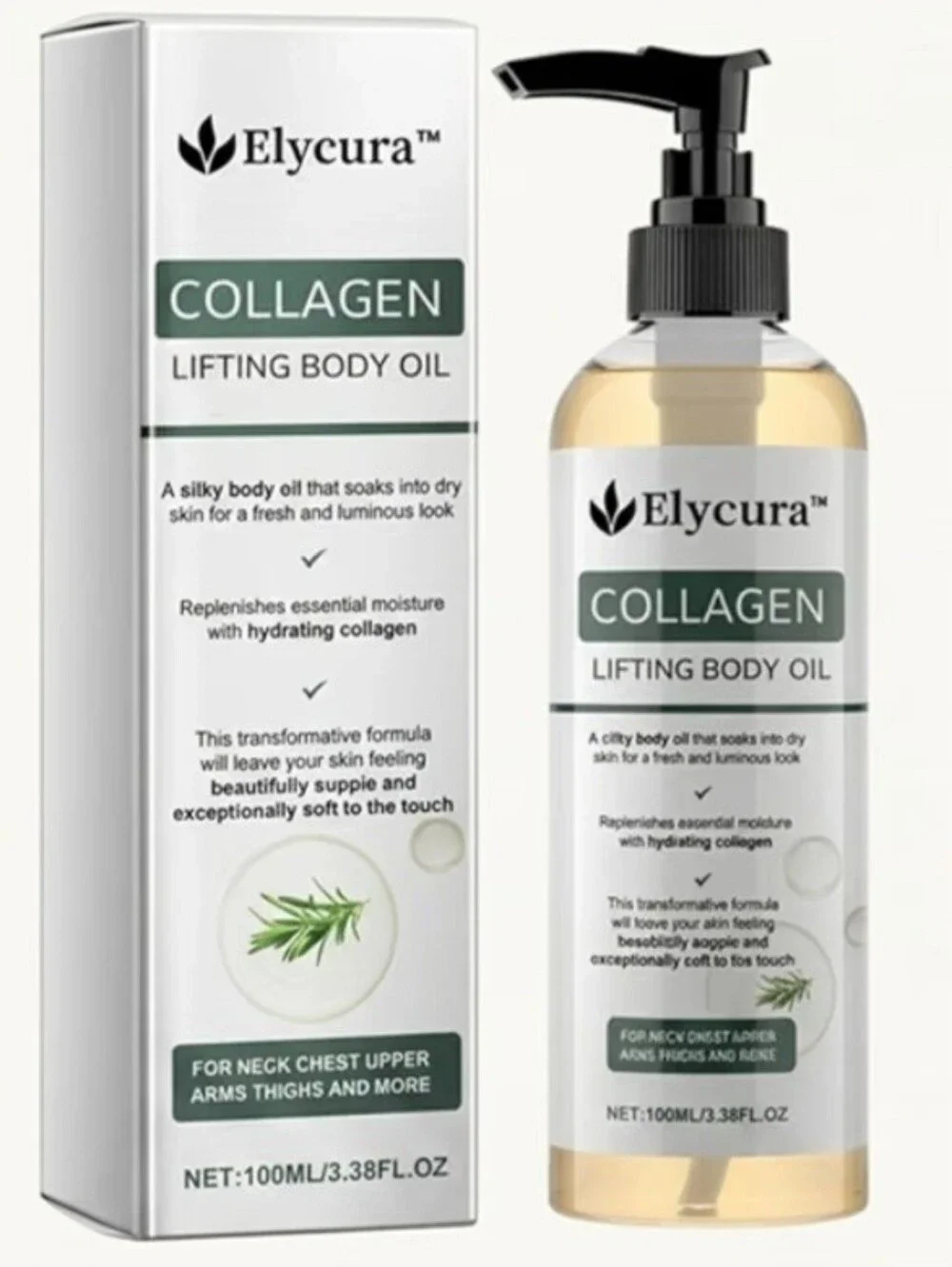 Collagen-Infused Body Oil for Visibly Firmer Skin